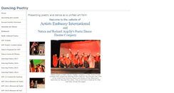 Desktop Screenshot of dancingpoetry.com